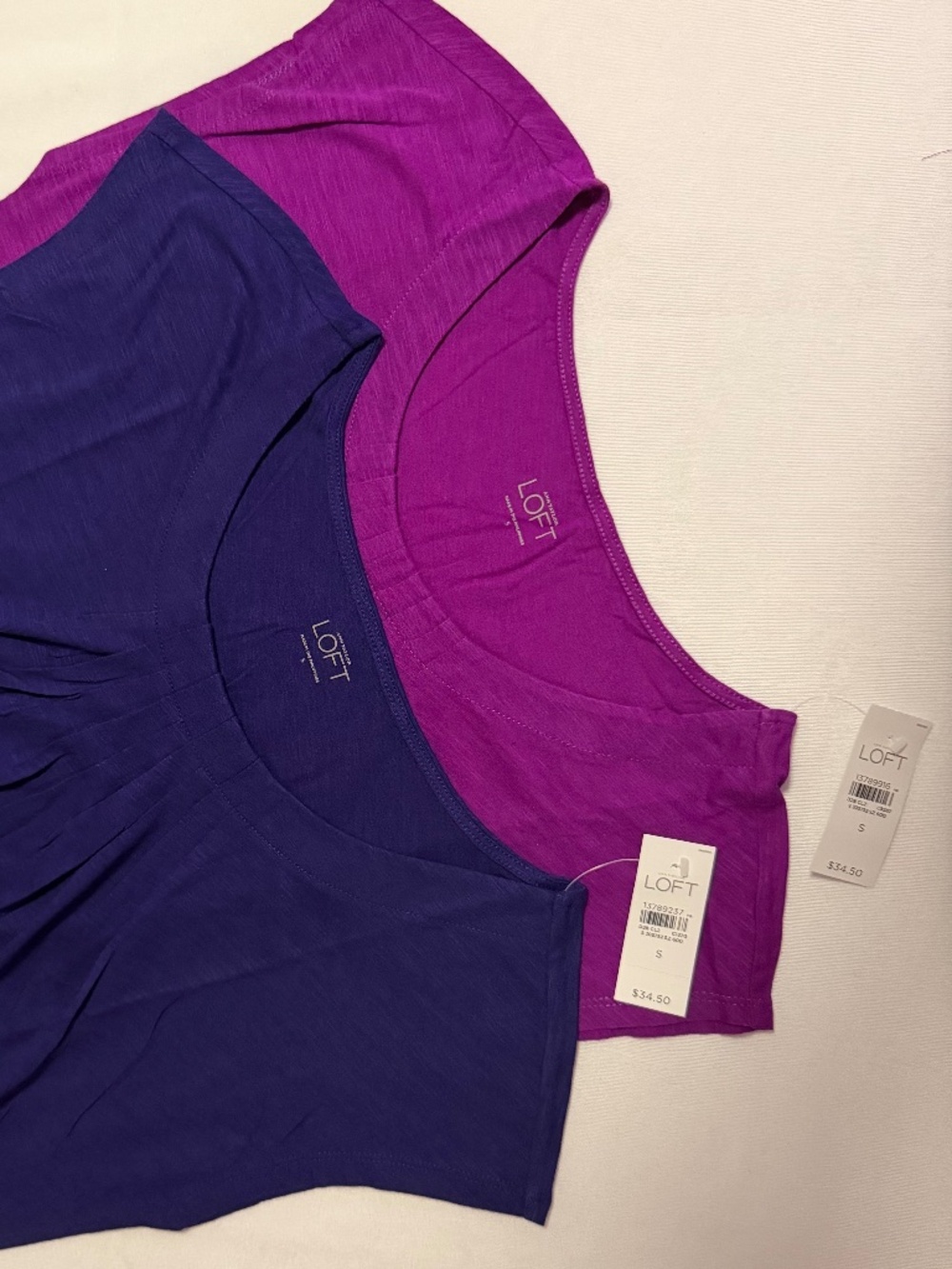 LOFT Pleated Sleeveless Top Size Small - Lot of 2 Tops